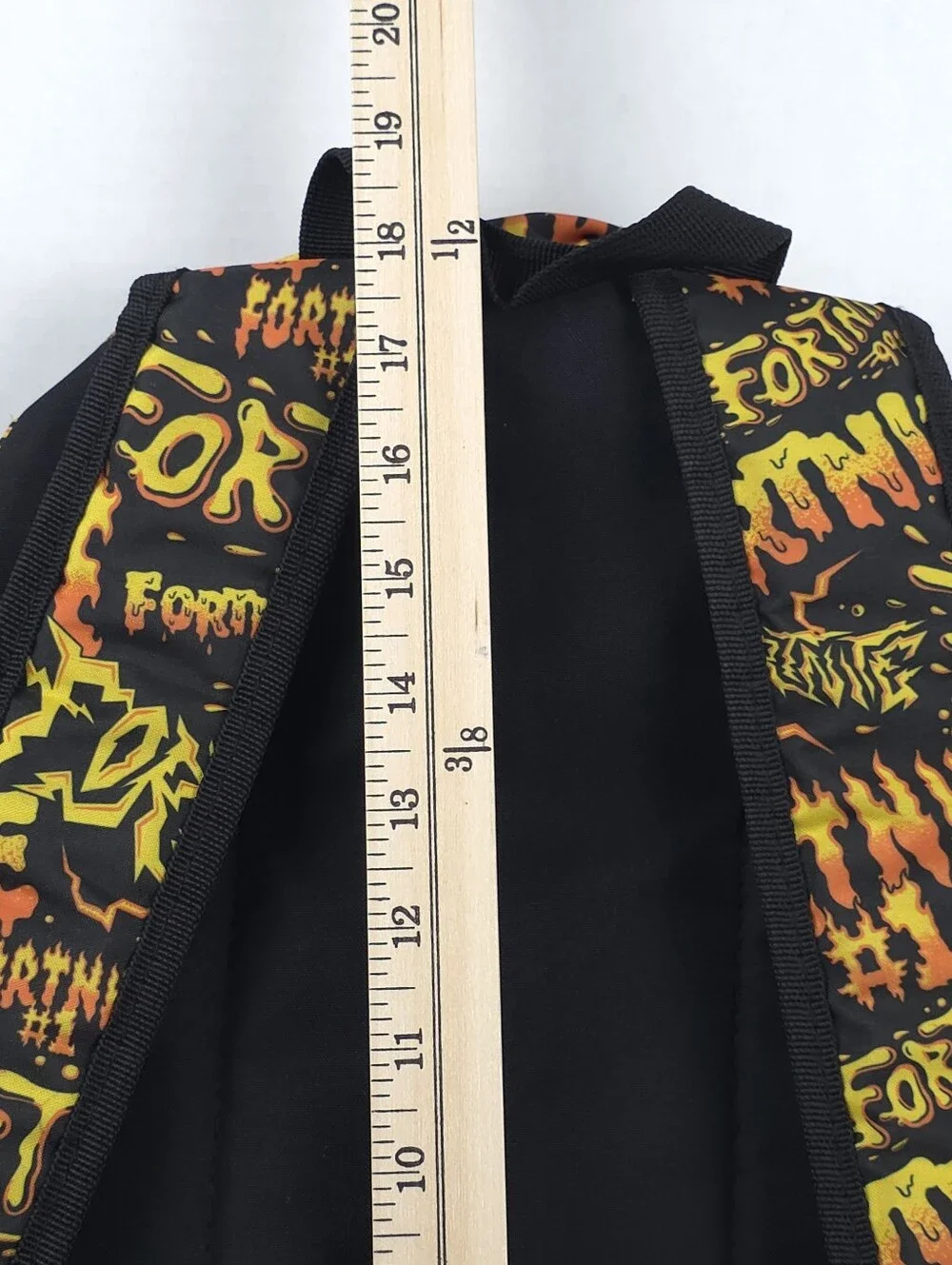 Fortnite Backpack Black Orange Flame School Book Bag Epic Games 2025 Adjustable